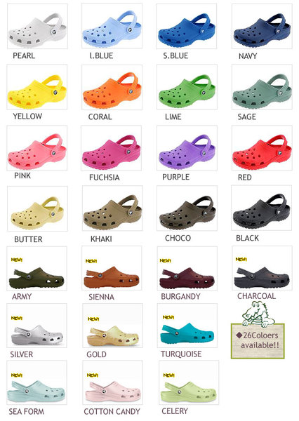 CROCS・CAYMAN－有26種顏色耶,嘩！