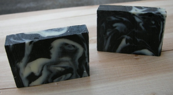 No.20 ☆ Black and White Snowflake Balanced Soap-081204-3