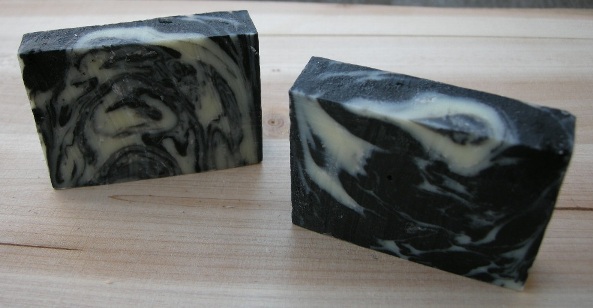 No.20 ☆ Black and White Snowflake Balanced Soap-081204-4