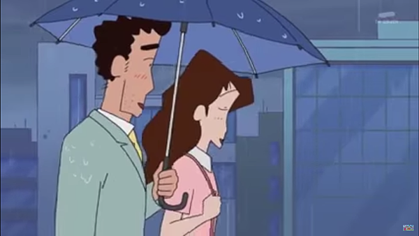 野原夫妻年輕時共撐一把傘2