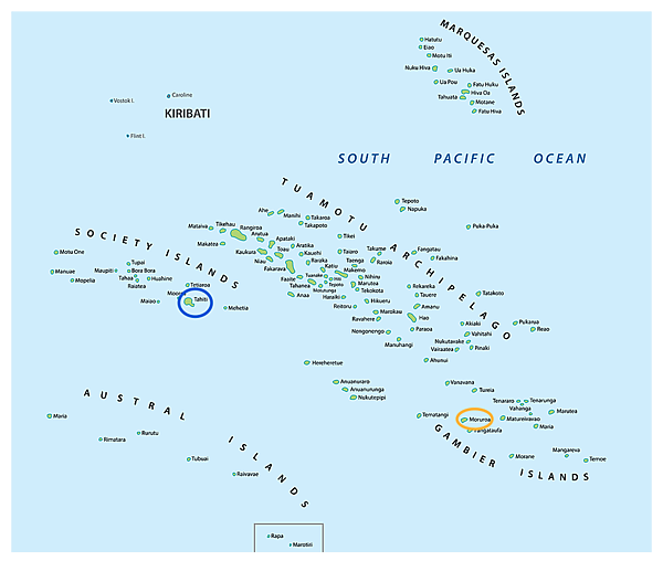 大溪地遊記前導／法屬玻里尼西亞到底在哪裏？