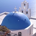 Santorini藍色圓頂教堂