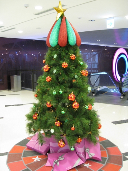 台中新時代購物廣場的小聖誕樹