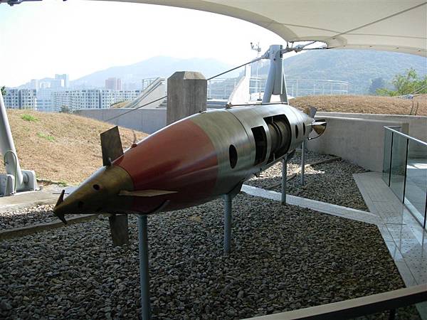 海防博物館展示的古代魚雷