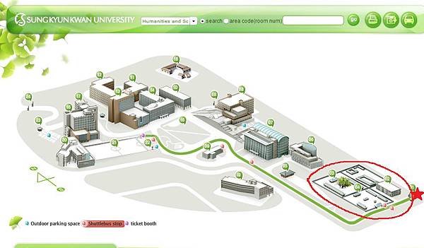 成均館大學接駁車路線圖