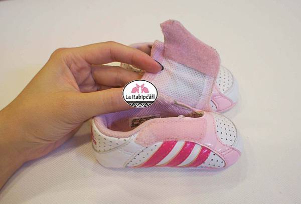 Adidas 粉紅出生鞋 (7成新)