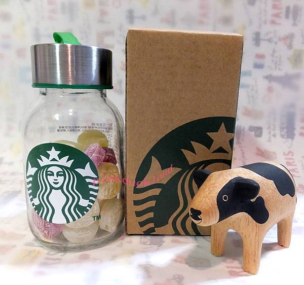 星巴克糖果罐  Starbucks Logo Fruit Candy