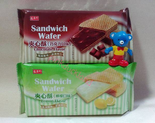 新包裝 盛香珍 夾心酥 巧克力%2F檸檬 威化餅