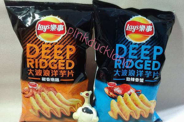 樂事 Lay%5Cs Deepridged 大波浪洋芋片 椒香嫩雞 %2F勁辣香蟹 洋芋片 零食 餅乾