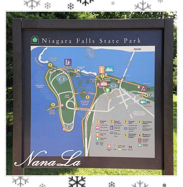 Niagara Falls 尼加拉瓜瀑布 地圖