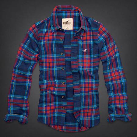 Hollywood Beach Flannel Shirt 325-259-0769-029 Navy And Red Plaid.jpg