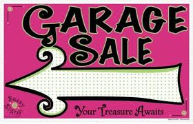 garage sale sign