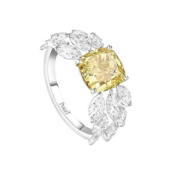 PIAGET Treasures Collection艷彩黃鑽及鑽石頂級珠寶戒指，建議售價NT$12,800,000_G34N2254