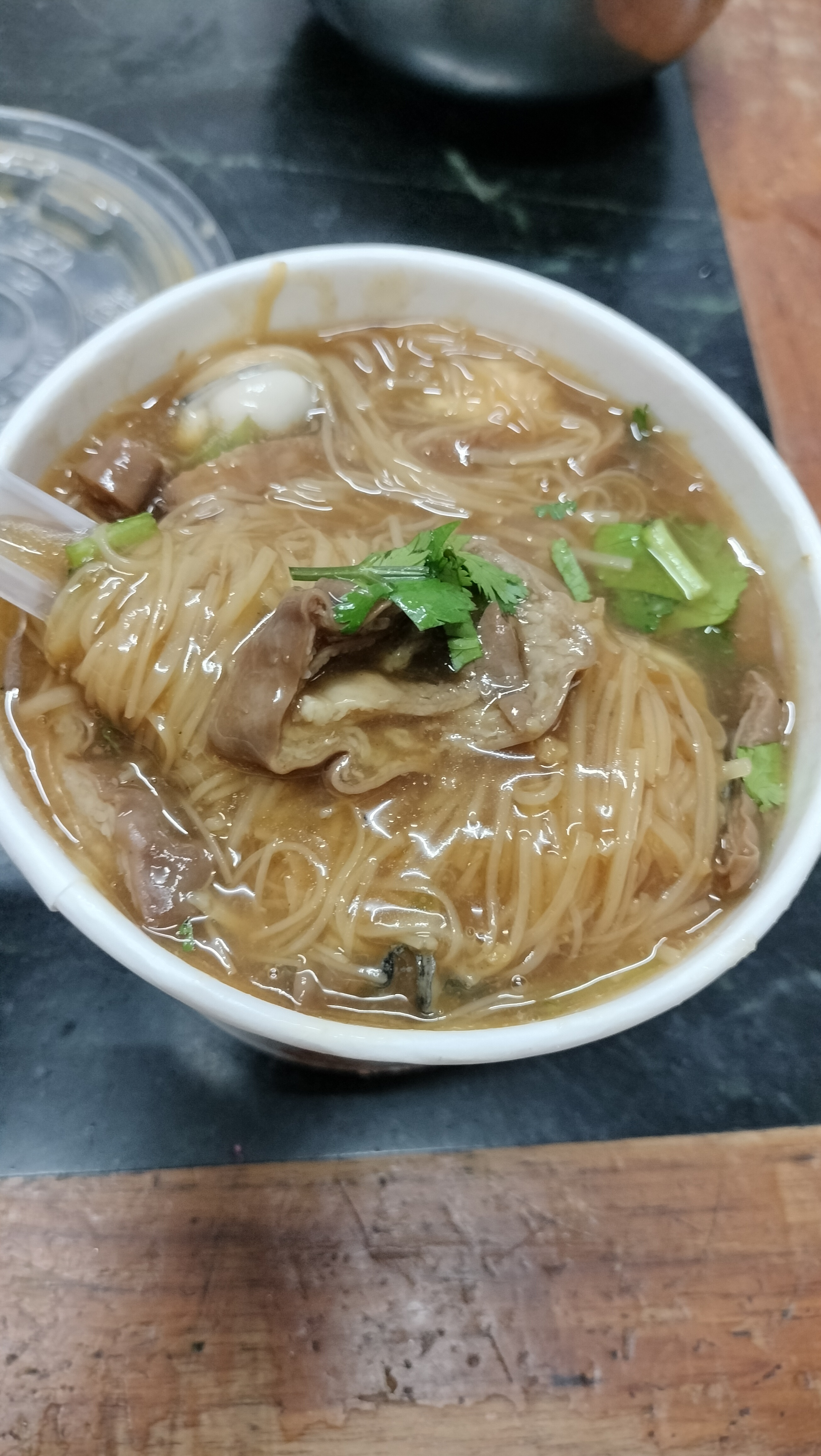 [雲林元長美食]-李記李林物-炸蛋蔥油餅大腸麵線~爆漿的蔥油