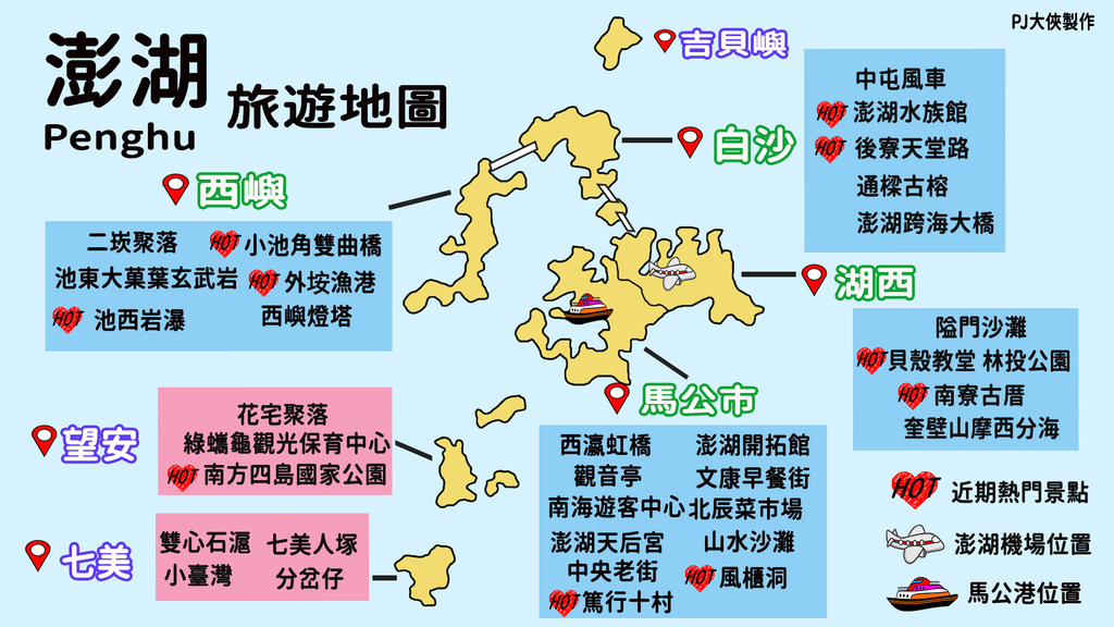 澎湖新景點2023打卡景點菊島南北環自由行懶人包人氣熱門