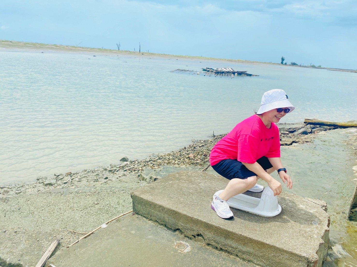 【嘉義。東石】一座被海水淹沒的小村莊「白水湖壽島」| 蹲馬桶