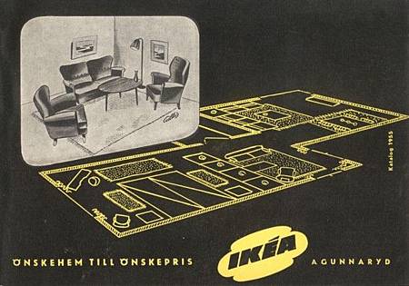 IKEA從1951年到2014年的型錄封面