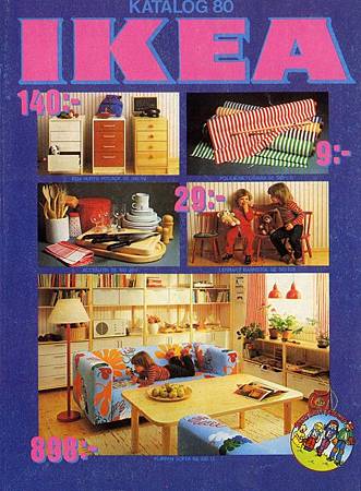 IKEA從1951年到2014年的型錄封面
