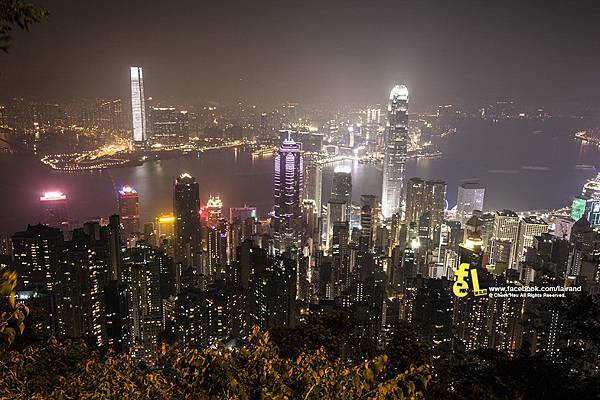 『香港之旅』漫步太平山午夜時（世界三大夜景之香港太平山夜景）