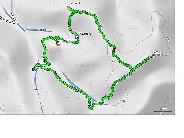 大溪 金山面山 金面山 山麻坑山