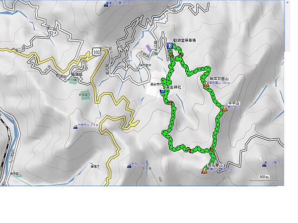 無耳茶壺山 半平山 燦光寮山 黃金神社