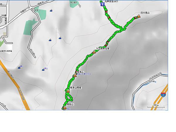 四分里山 九五峰東北嶺 南港山 南港山南峰 拇指山