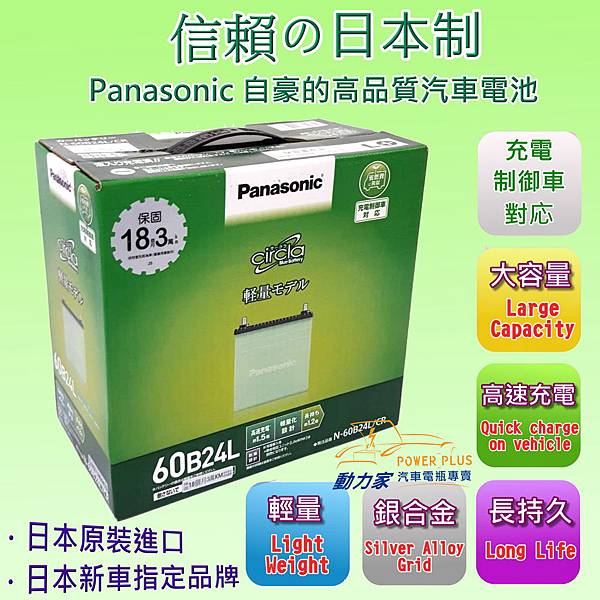 panasonic 綠電60B24 LOGO