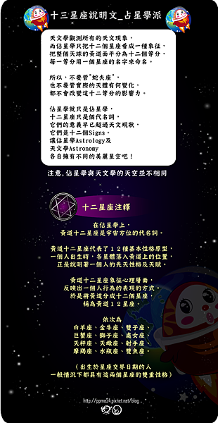 十二星座 十三星座 附生日表格 樂圓 Happy Circle 痞客邦