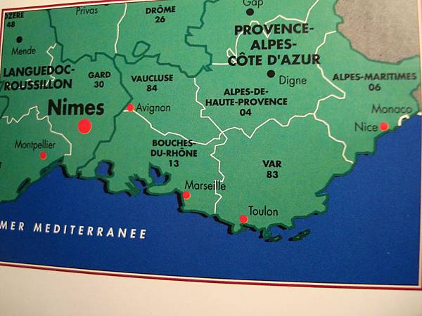 南法地圖