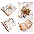 Louis Vuitton M58014--村上隆白彩短夾 寬12.5 x 高10 x 厚2.5 公分另有：批發合作  1.jpg