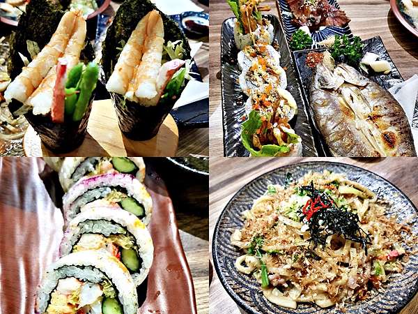 苗栗縣頭份 谷軒日式食堂 日本料理熱炒壽司 19食記之推薦明蝦壽司軟殻蟹壽司一夜干炒烏龍麵炒高麗菜都好吃喔 外星小玫瑰部落格
