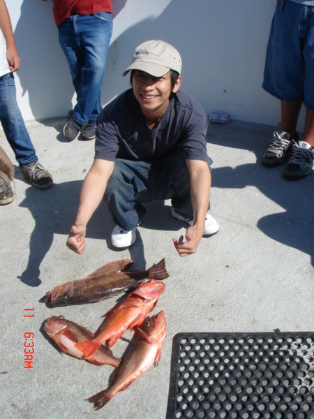 第一次出海釣魚, 真幸運