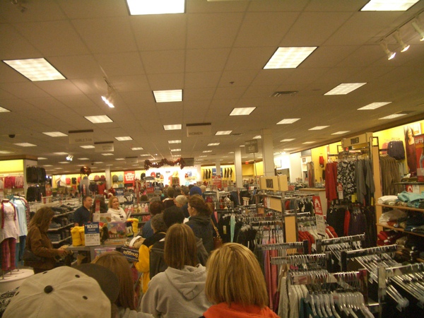 Crowded people on Nov. 27 Black Friday