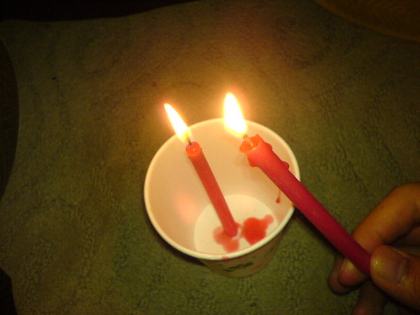 成年禮的蠟燭