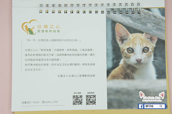 【開箱】台灣之心愛護動物協會HOTAC義賣 2023桌曆｜日