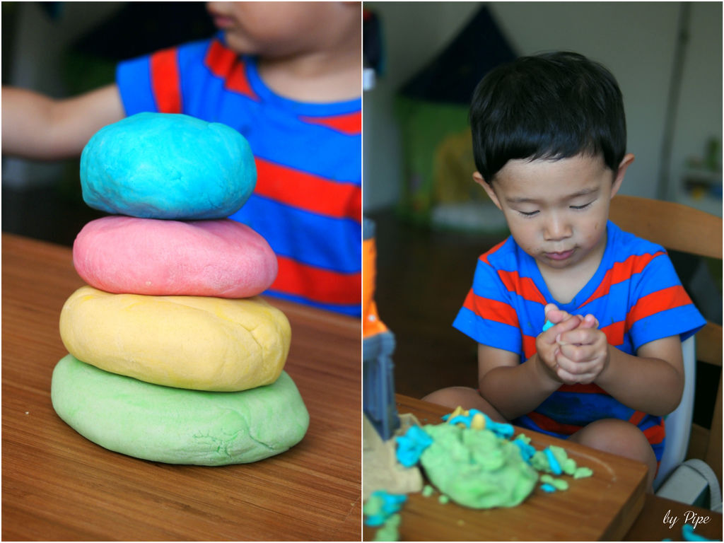 365 4 親子diy活動 自製安全無毒黏土 免加熱 免塔塔粉 只要麵粉 鹽 水 油的不黏手配方 內含一款黏土小遊戲 派普小姐