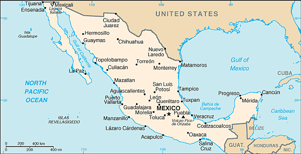 Mexico-CIA_WFB_Map_(2004)