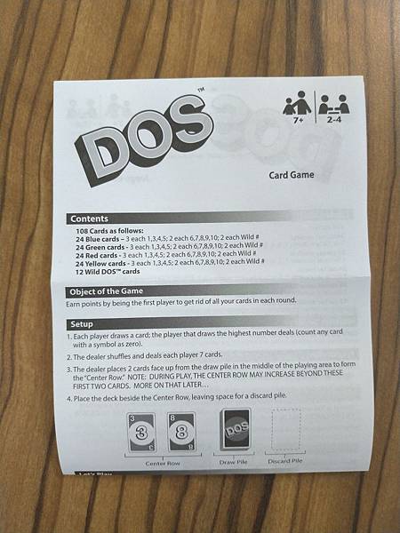 DOS Card Game 附中文說明書 開箱及規則介紹 b DOS Card Game 附中文說明書 開箱及規則介紹 b