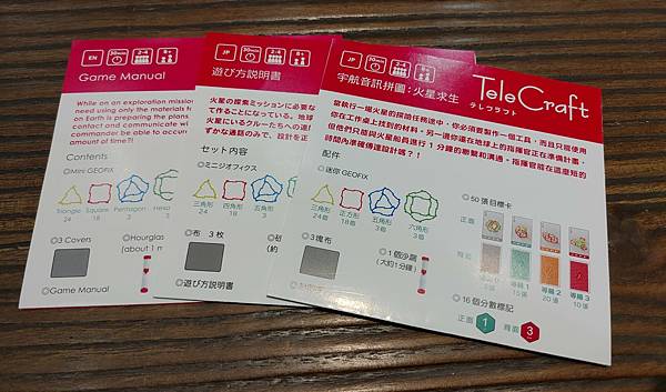 宇宙音訊拼圖:火星求生 テレクラフト 國際版附中文規則書 開