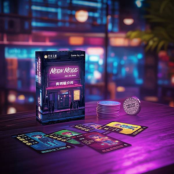 賽博職介所 Neon Nexus 繁體中文版 開箱及規則介紹 賽博職介所 Neon Nexus 繁體中文版 開箱及規則介紹