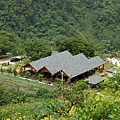 從山上拍沐心泉屋舍全景