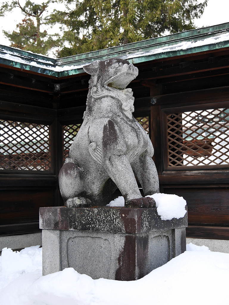 22狛犬.jpg - 日本山形縣米澤市松岬公園、上杉神社