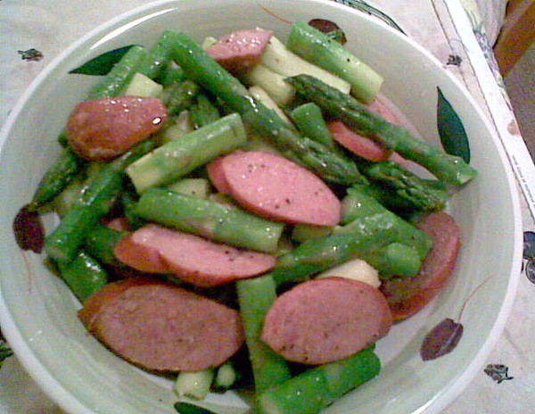 Asparagus &amp; Sasuage