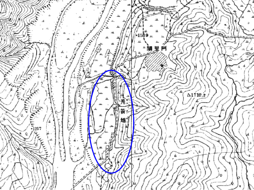 地圖1：1904年《臺灣堡圖》裡的薑黃埔聚落範圍與樣貌（游永福，2020）.PNG