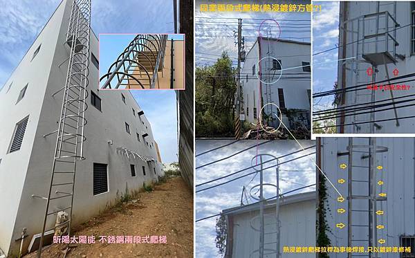 台中太陽能 東勢綠能屋頂 太陽光電系統設計 發電系統規劃 屋頂型太陽能發電安全爬梯.jpg