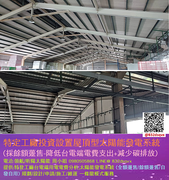 特定工廠投資設置屋頂型太陽能發電系統 採餘額躉售 降低台電端電費支出 減少碳排放.png