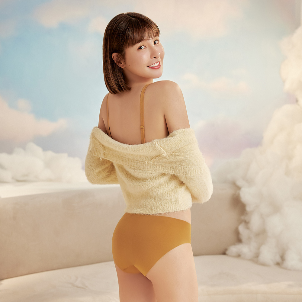 【2024AW】QQ雲 無鋼圈紓壓無痕內衣V型(秋葉黃)-3.jpg