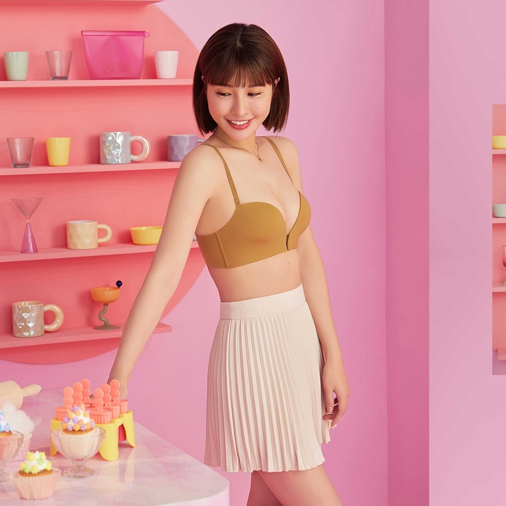 【2024AW】QQ雲 無鋼圈紓壓無痕前扣內衣(秋葉黃)-5.jpg