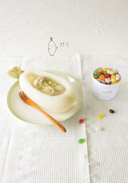 蘿蔔丸子湯+小碗糖果碗