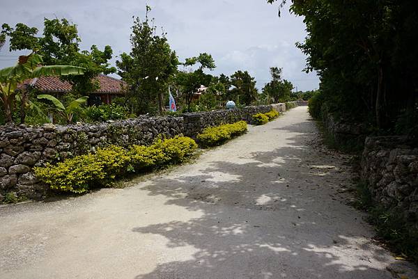 地上都是沙子鋪的路